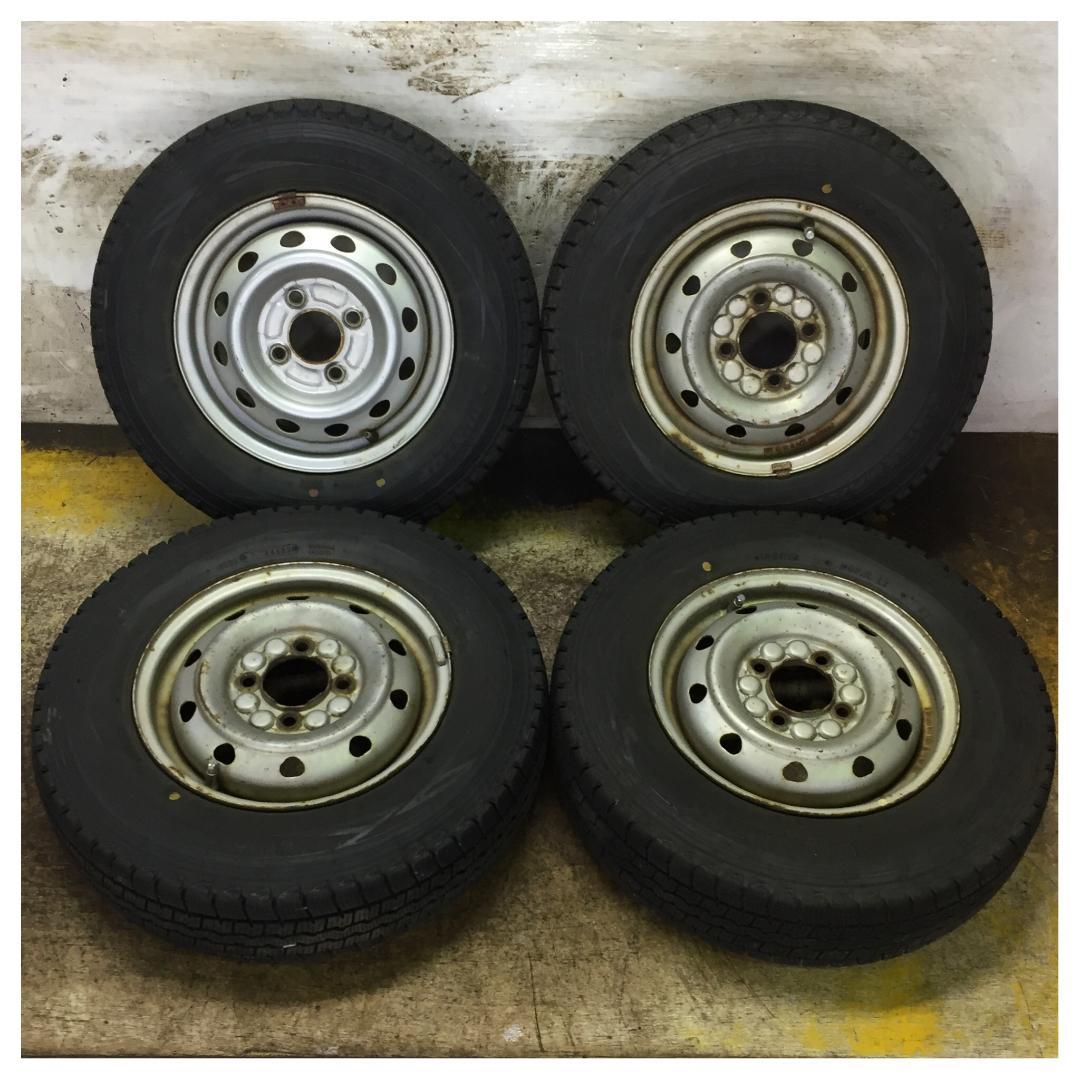 2 DUNLOP 145/R12 LT 2022年製 9分目 スタッドレス