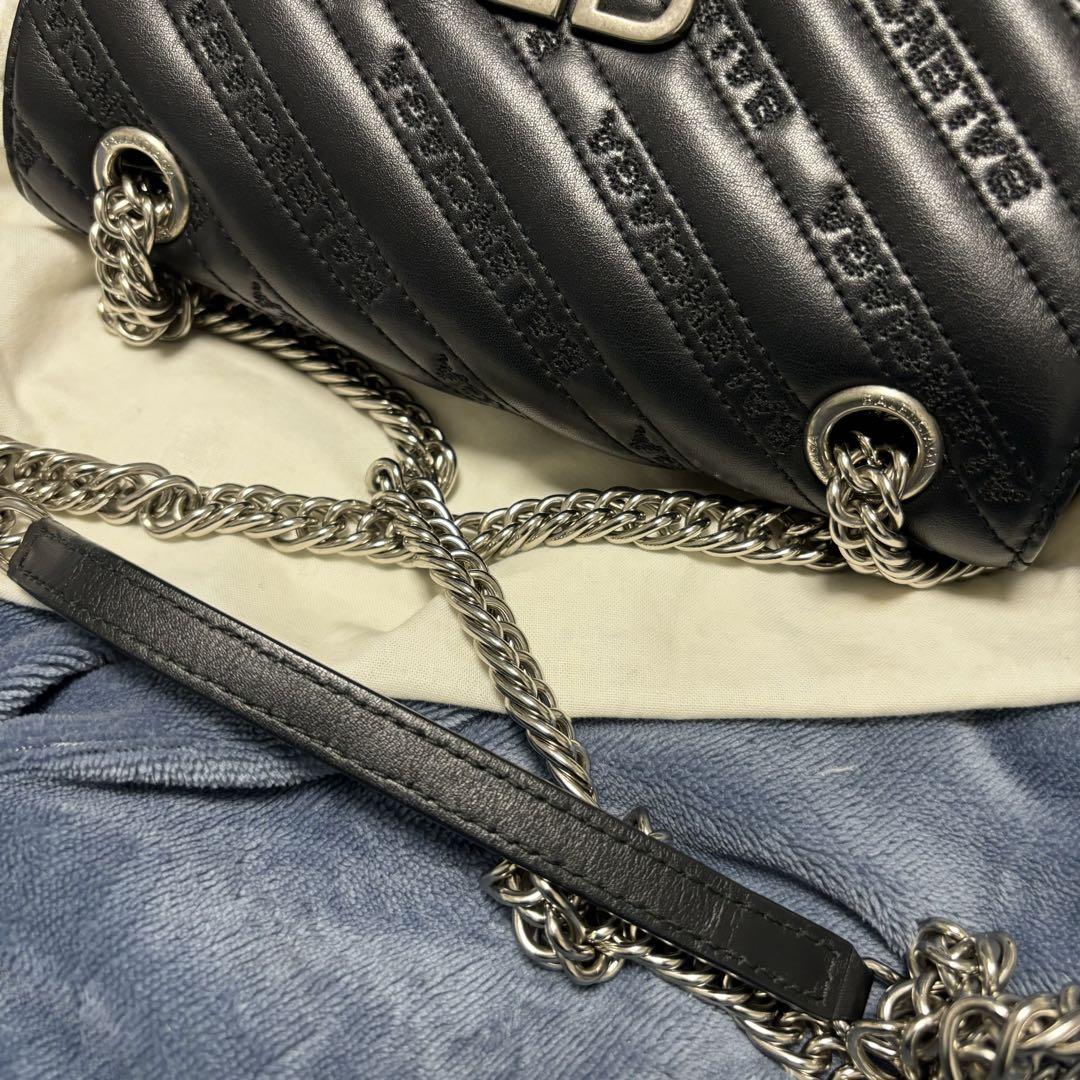 BALENCIAGA ショルダーバッグ 黒 レザー キルティング
