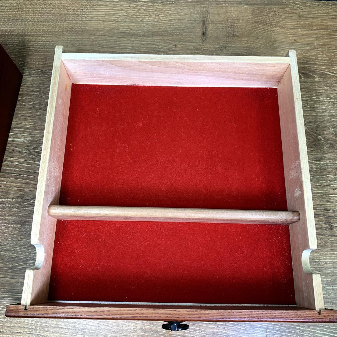 【昭和レトロ】 ELEMICA SANKYO オルゴール付き ジュエリーボックス 昭和レトロ SANKYO オルゴール付き 木製ジュエリーボックス 小物