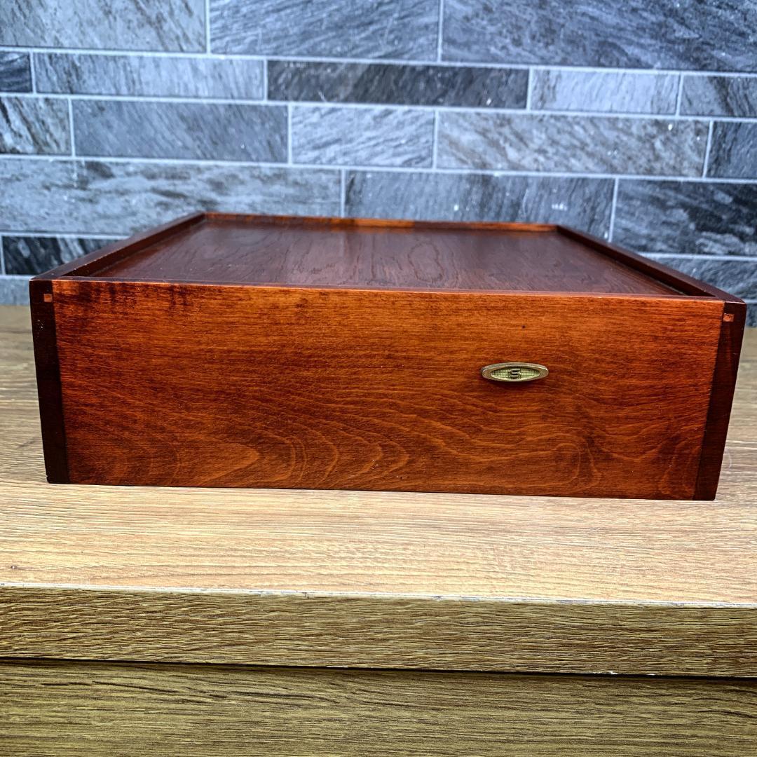 【昭和レトロ】 ELEMICA SANKYO オルゴール付き ジュエリーボックス 昭和レトロ SANKYO オルゴール付き 木製ジュエリーボックス 小物
