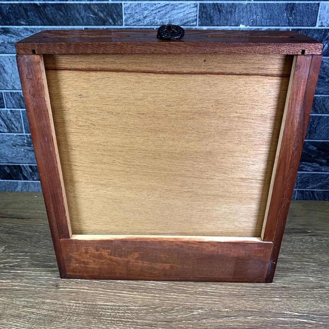 【昭和レトロ】 ELEMICA SANKYO オルゴール付き ジュエリーボックス 昭和レトロ SANKYO オルゴール付き 木製ジュエリーボックス 小物