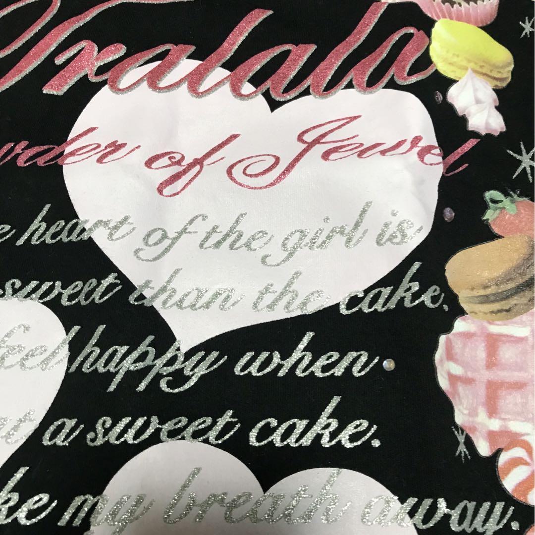 TRALALAトゥララ　長袖プリントTシャツ フリーサイズ　スイーツ　お菓子
