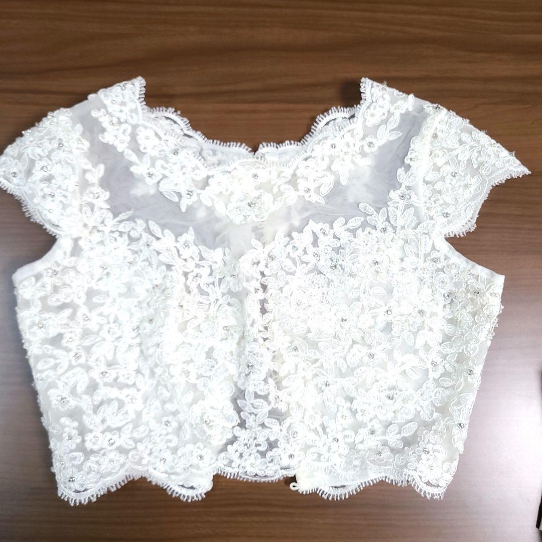 【美品】yns wedding SL-PO43-S レースボレロ