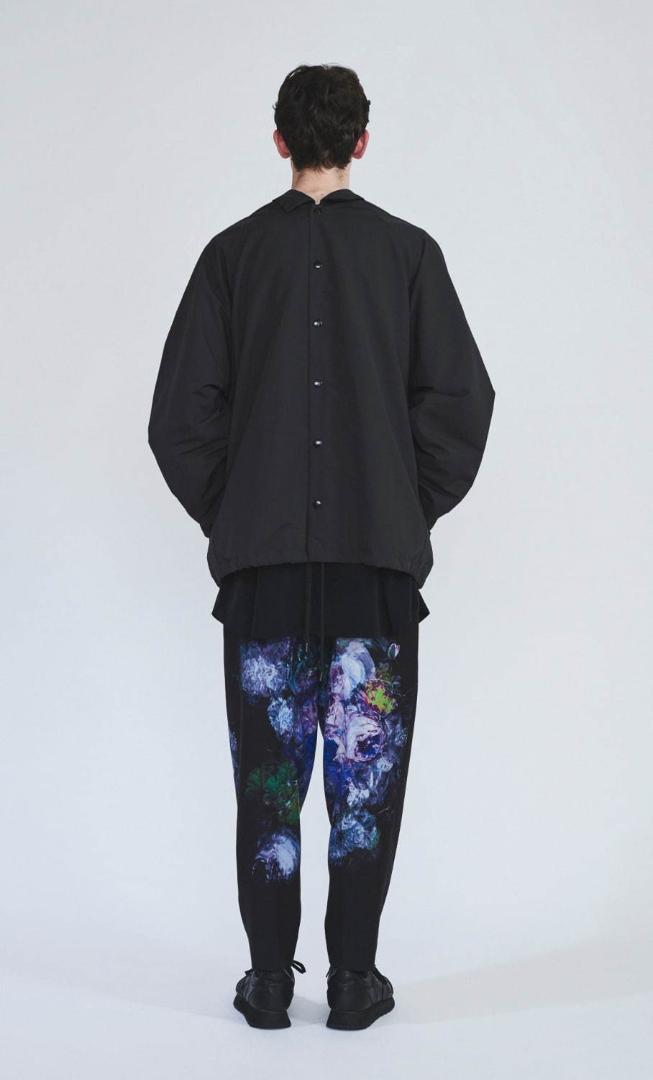 20SS LAD MUSICIAN ブラック スリム ウール スラックス