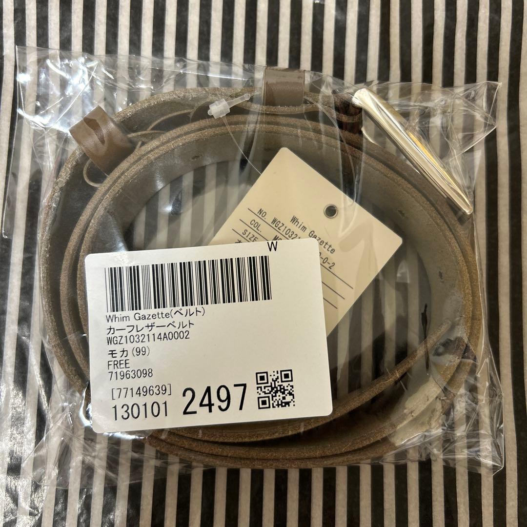 whim gazette カーフレザーベルトWhim Gazette