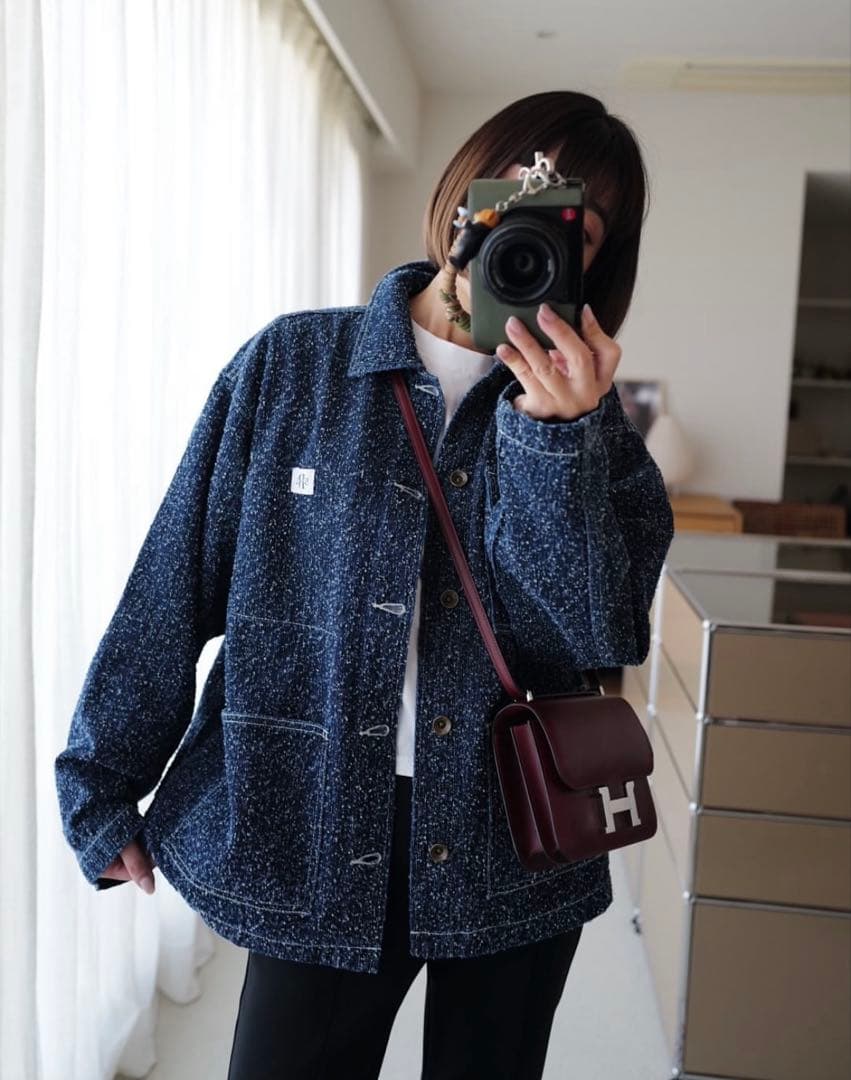 インディゴ ニードルパンチ カバーオール SIZE SeaRoomlynn