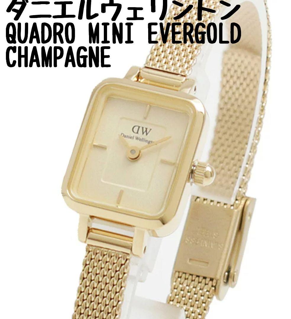 ダニエルウェリントンQUADRO MINI EVERGOLD CHAMPAGNE