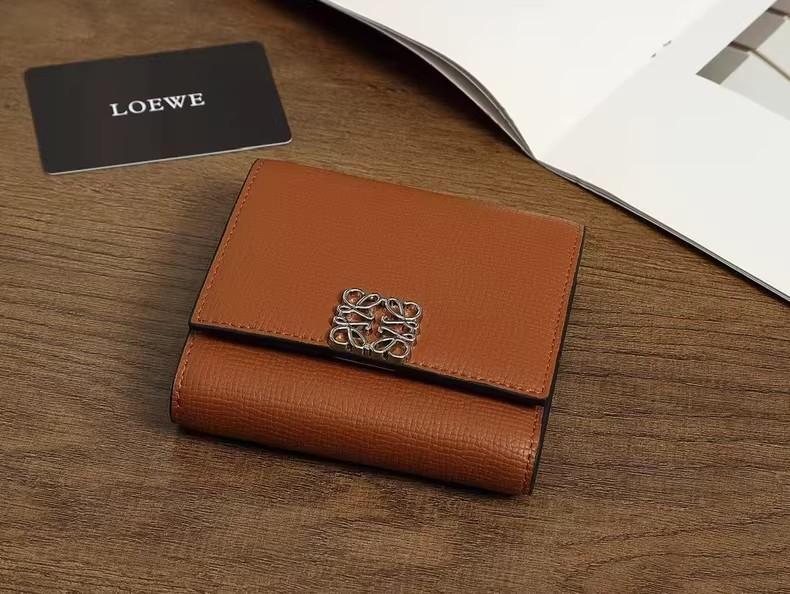 LOEWE ブラウン 三つ折り財布