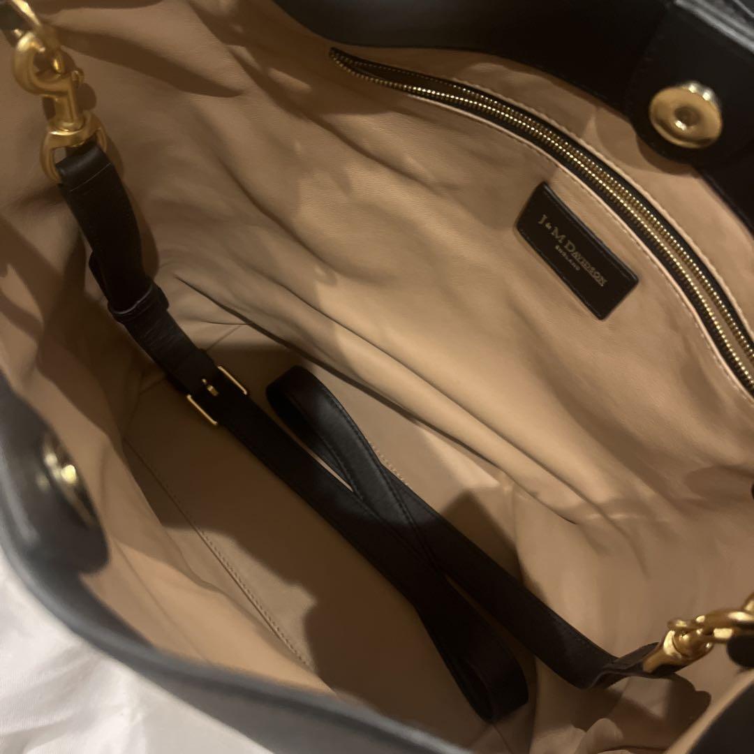 新品同様☆Ｊ＆Ｍデヴィッドソン 黒 ショルダートートバッグ