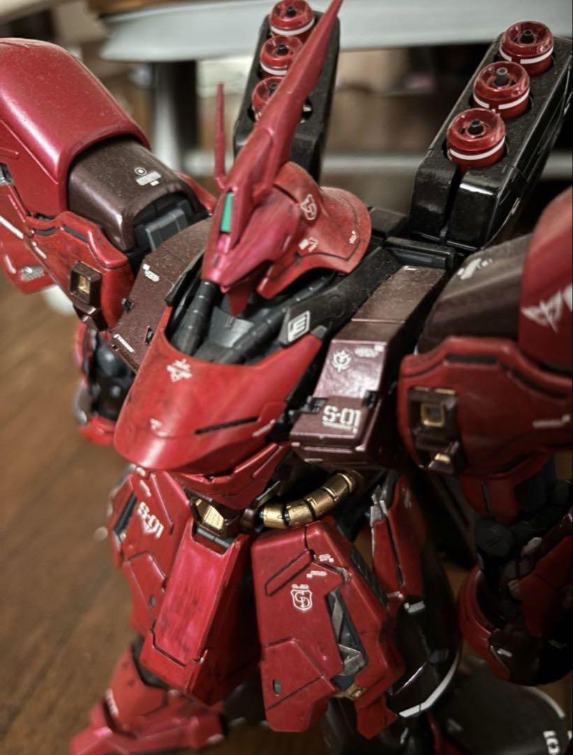 【ジャンク品】サザビー塗装済完成品 希少☆旧キット 1/100 MG サザビー 塗装済み完成品(ジャンク品