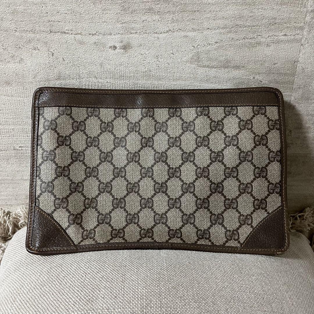 【美品】GUCCI GGパターン クラッチバッグ  ヴィンテージ