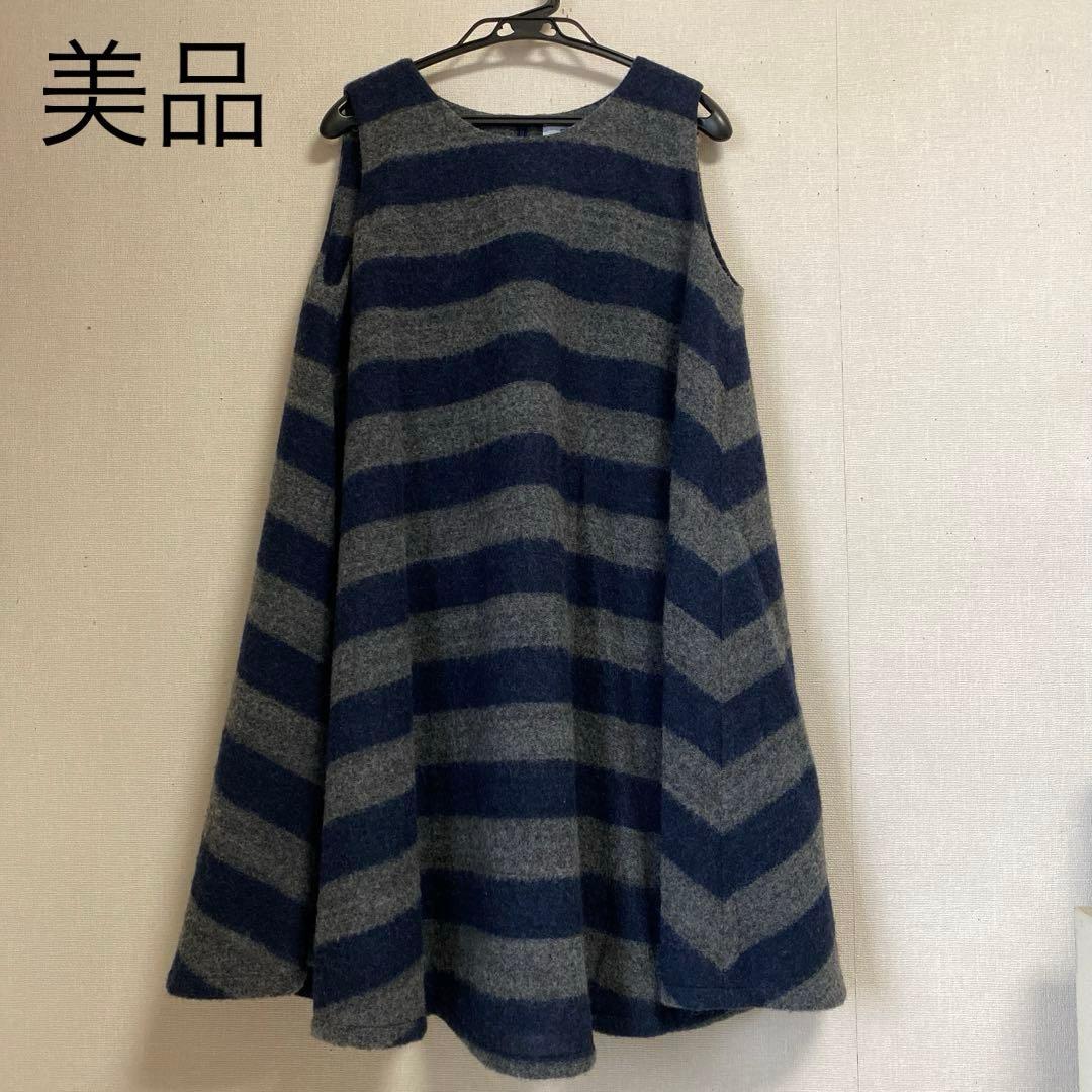 caart カート ボーダー ウールワンピース フリーサイズ SIZE caart