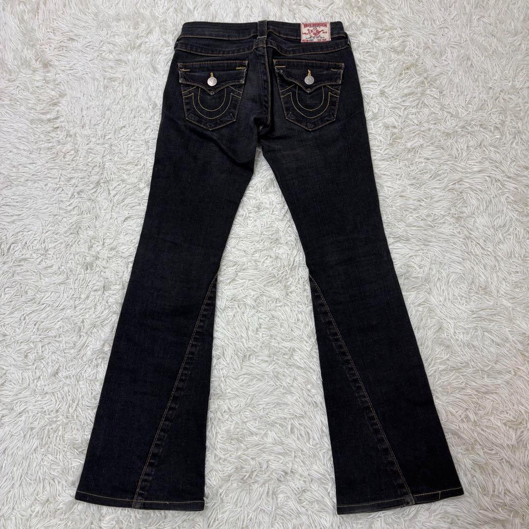 TRUE RELIGION joey USA製 W25 フレアデニム y2k TRUE RELIGION joey USA製 W25 フレアデニム y2k