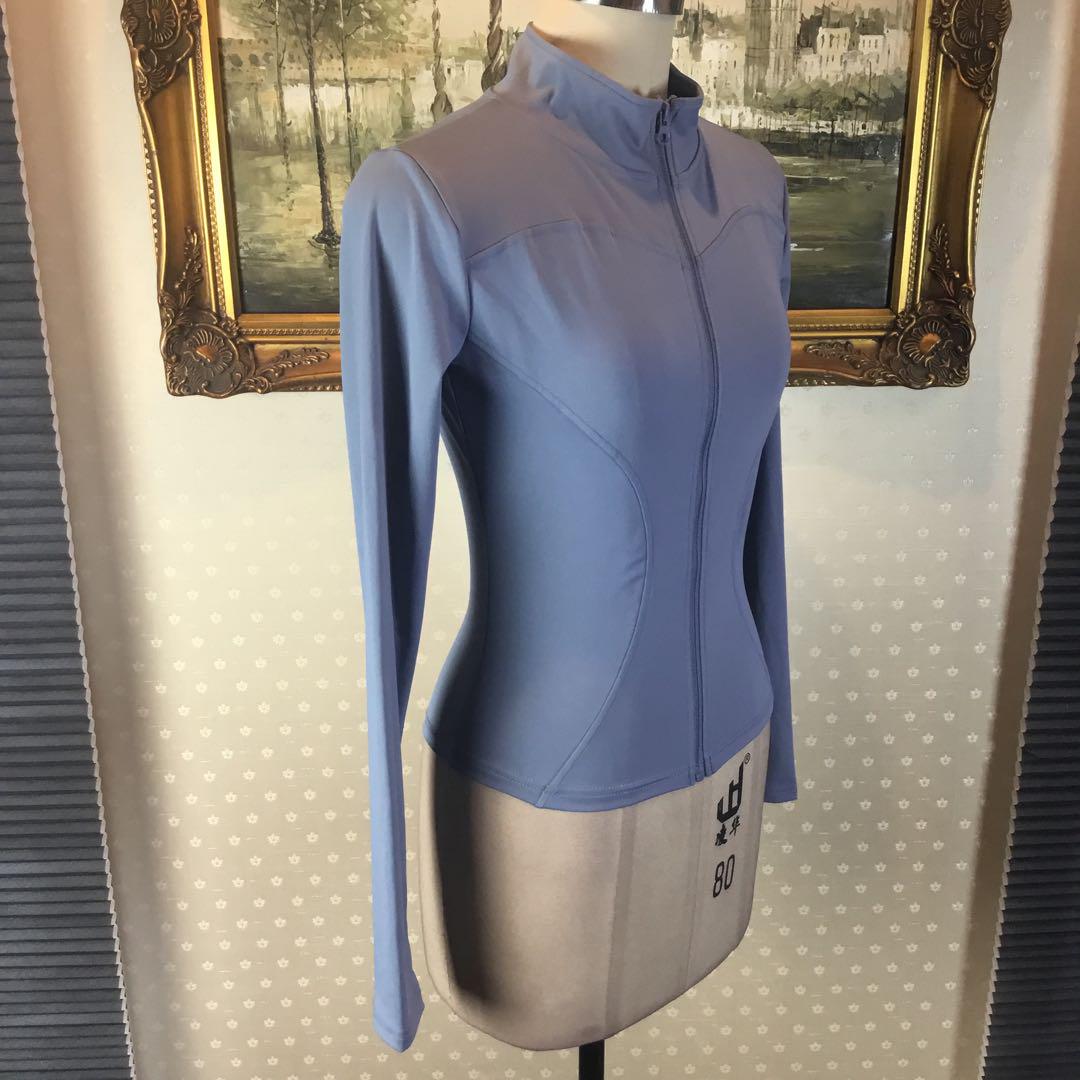 LULULEMON☆ サイズXL フィットジャケット スモークブルー