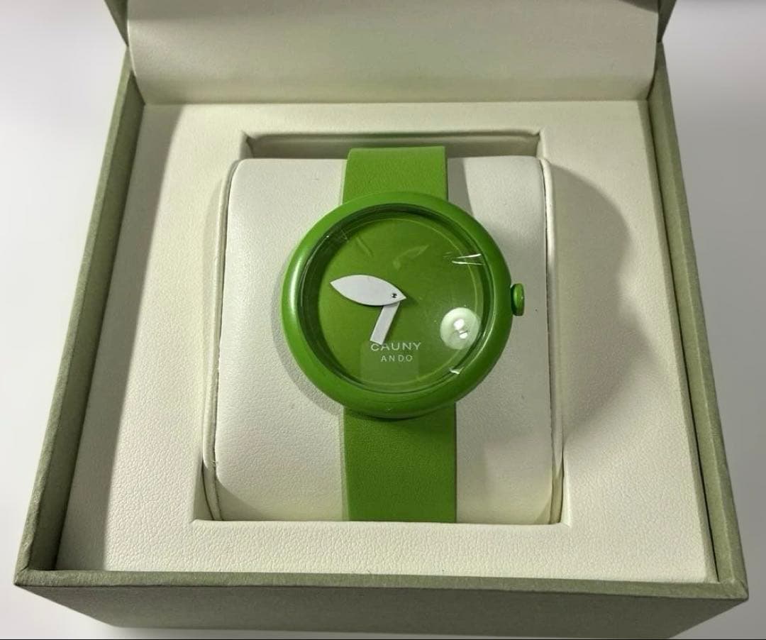 新品）安藤忠雄デザイン腕時計 CAUNY グリーン（ラージ）