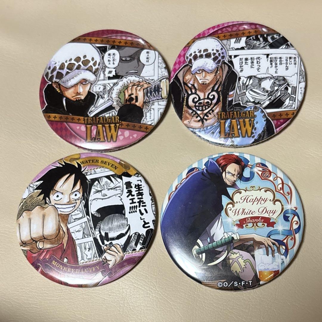 トラファルガー・ロー ルフィ ワンピース HEROES 缶バッジ