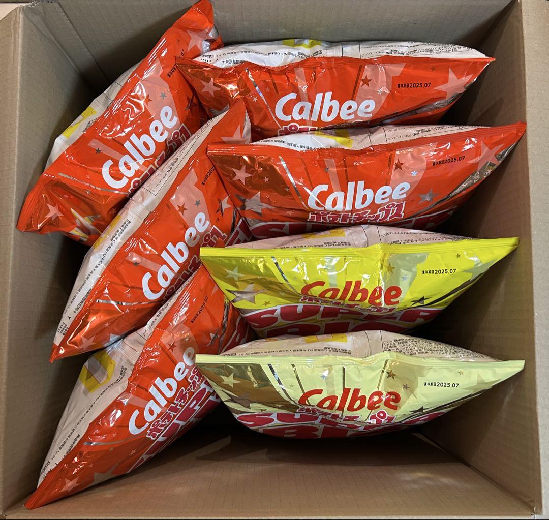 カルビー　ポテトチップススーパービッグ472g 7袋まとめ売り　賞味期限7月