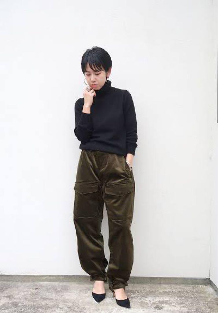 めぐJUN MIKAMI  ベルベット　カーゴパンツ