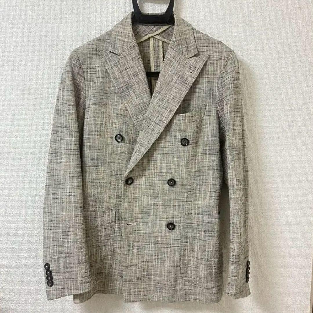 タリアトーレ　44 TAGLIATORE ネイビージャケット 金ボタン ブレザー ヘリンボーン 44