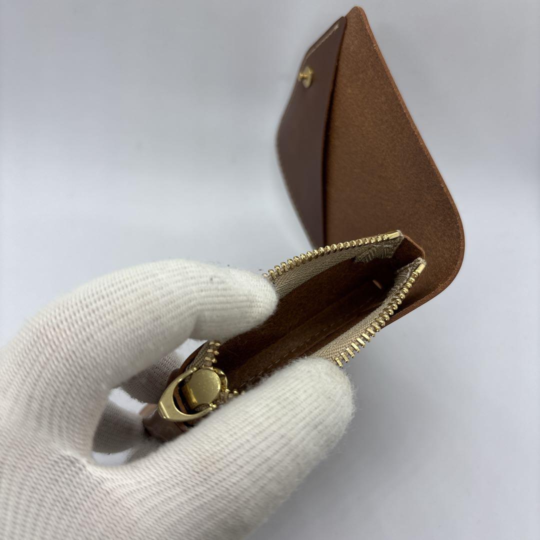 【極美品】　MOKU　SAKU　Ver.3　小さく薄い財布　プエブロ　ブラウン