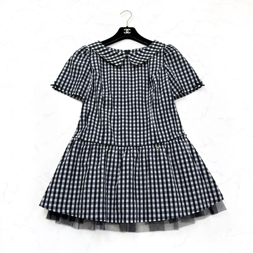 ☆INGEBORG☆【未使用品】ギンガムチェック柄 長袖チュニックSize 13 スーパービューティー ギンガムチェック柄 チュニック ブラウス