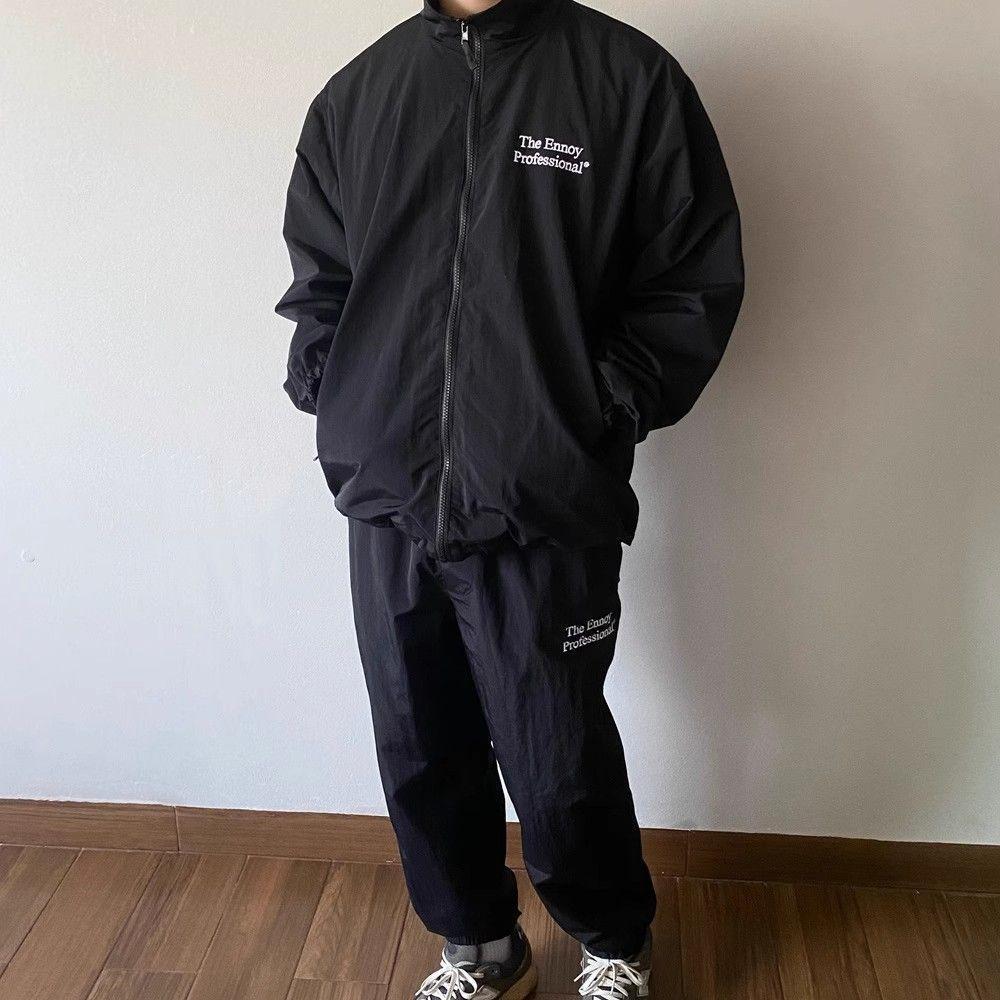 ennoy エンノイ ナイロン シャカシャカ セットアップ ブラック AW24