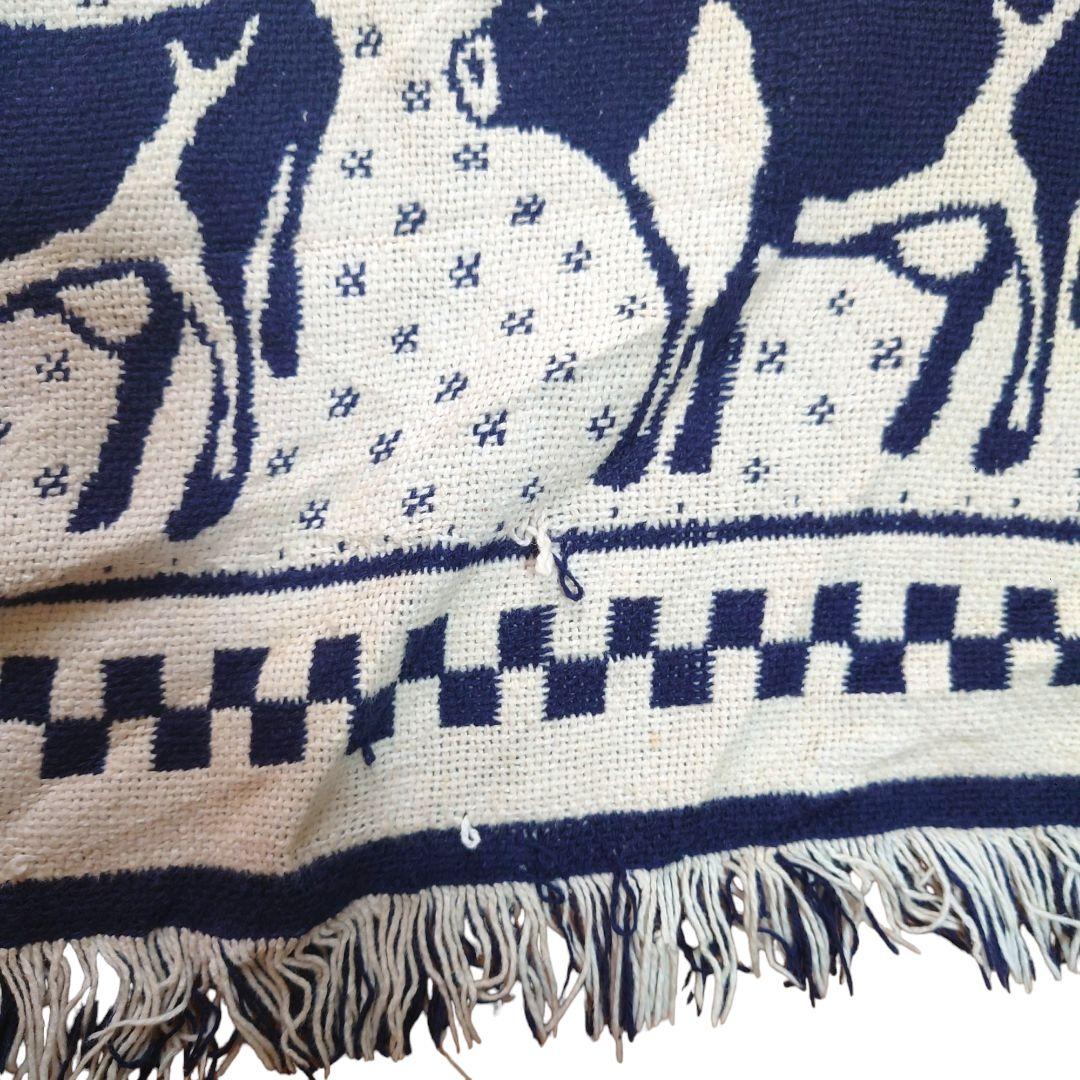 vintageラグ カーペット マルチカバー、牛、羊、アヒル、ハート 392