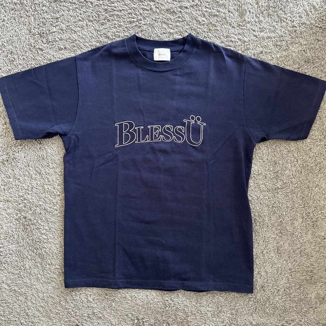 BlessÜ ネイビー 半袖Tシャツ S 短丈 かつきくん