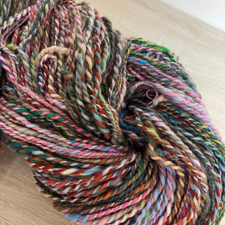 ポンさま専用 アートヤーン手紡ぎ 2カセ439g | verdadcre.com