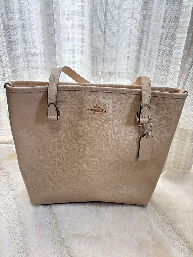 COACH ベージュ トートバッグ