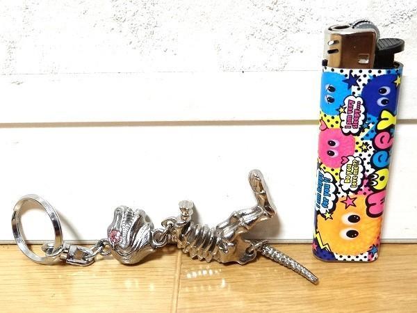 80年代 ビンテージ ティラノサウルス 恐竜 骨 ホネホネ キーホルダー 当時物