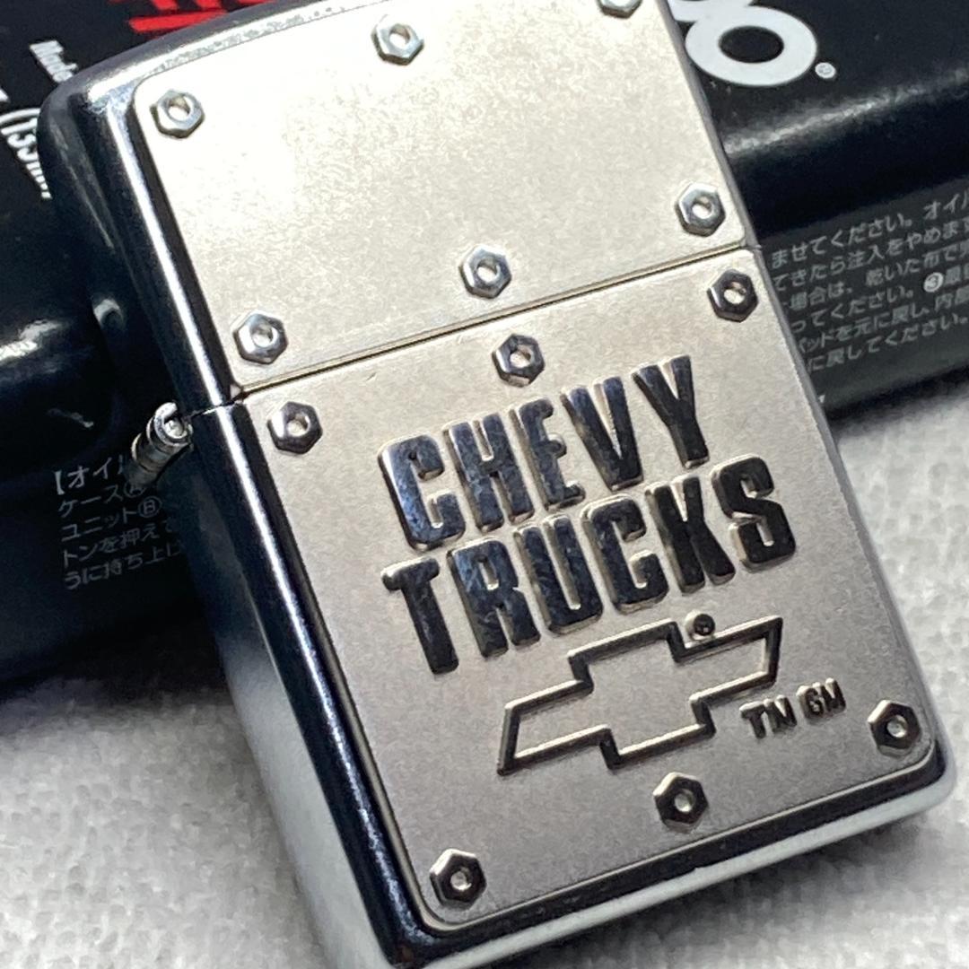 未使用★ZIPPO ライター★シボレー トラック メタル張り 2009年製