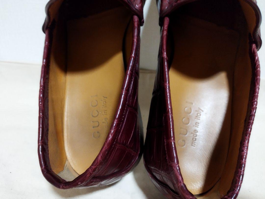 GUCCI クロコダイル ホースビット ローファー　373627