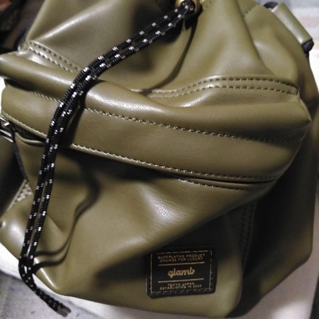 Leather Drawstring Bag / レザードローストリングバッグ