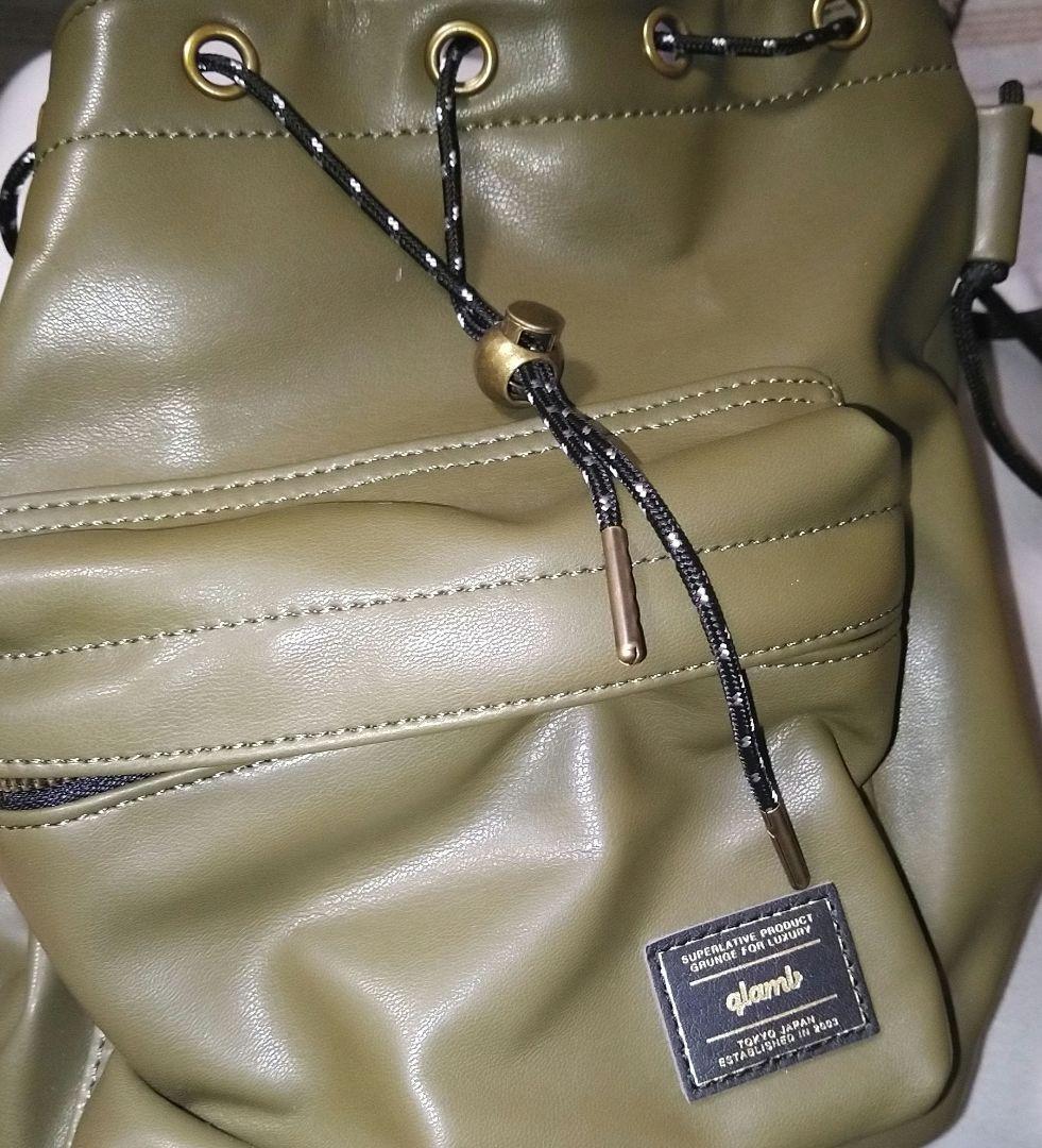 Leather Drawstring Bag / レザードローストリングバッグ