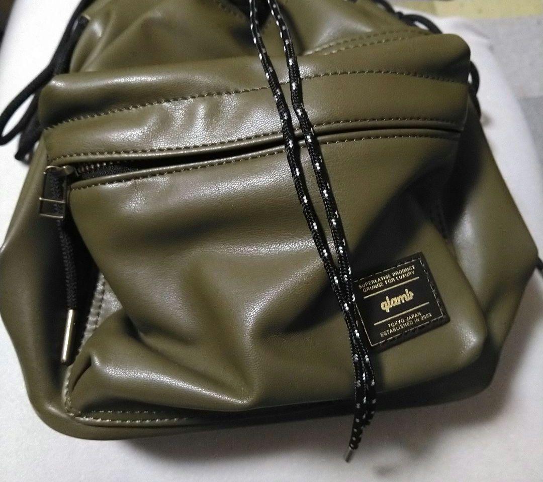 Leather Drawstring Bag / レザードローストリングバッグ