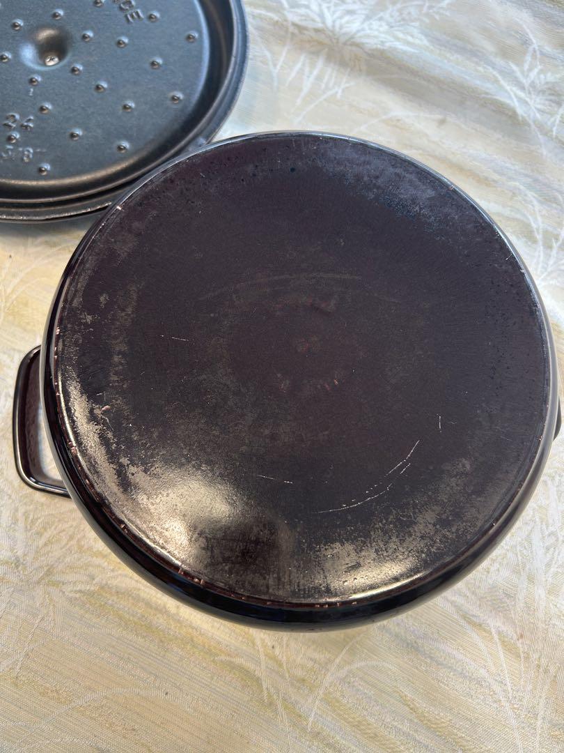 STAUB La Cocotte 両手鍋 24cm オーベルジン（ナス色）