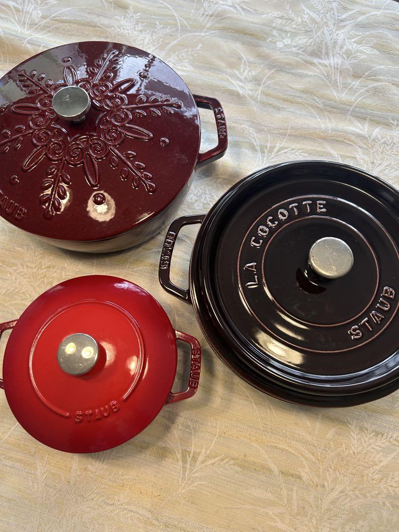 STAUB La Cocotte 両手鍋 24cm オーベルジン（ナス色）