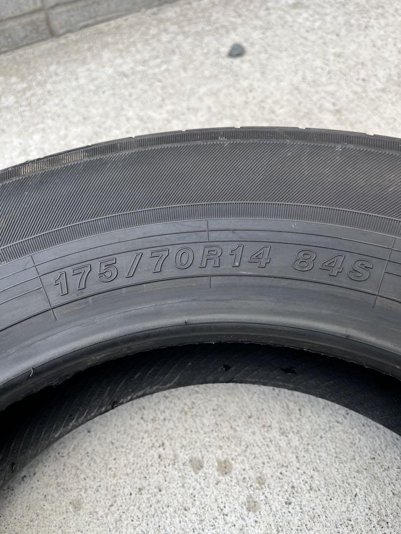 送料込み175/70r14ヨコハマ　エコス21年製造2本ほぼ未使用品