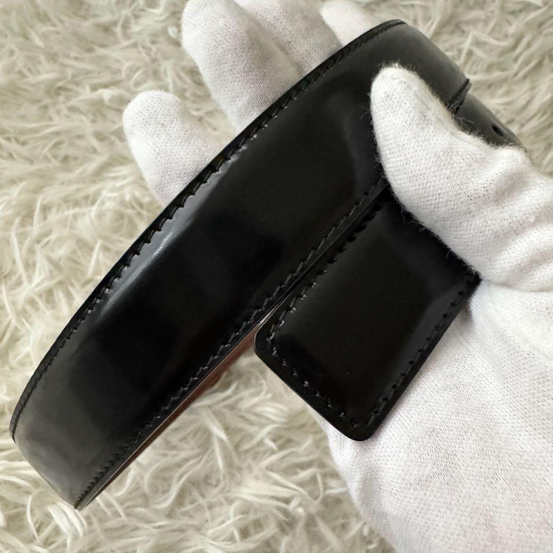 サルヴァトーレフェラガモ ベルト ガンチーニ シルバー金具 レザー 黒 茶色 サルヴァトーレフェラガモ ベルト ガンチーニ シルバー金具 レザー 黒 茶色