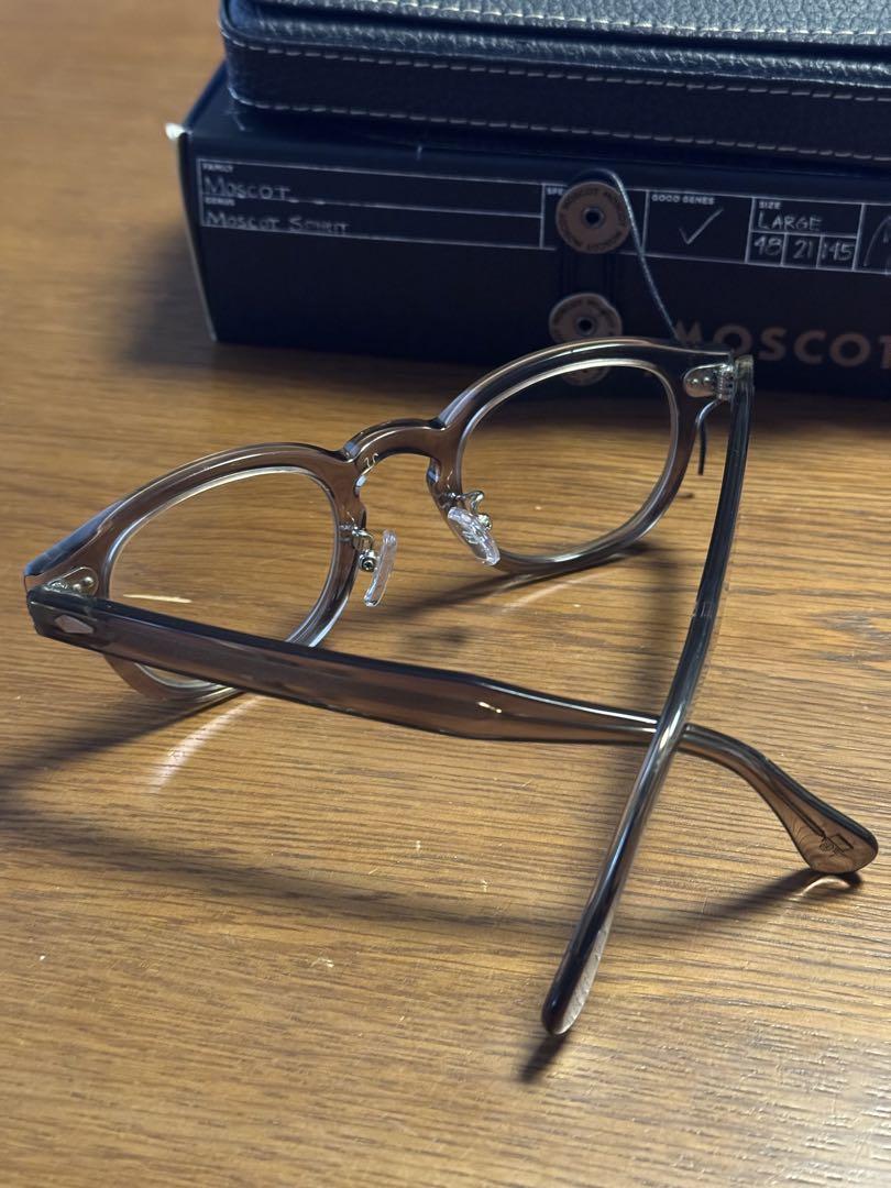 MOSCOT LEMTOSH 46 BROWN ASHカラー 純正ノーズパッド付