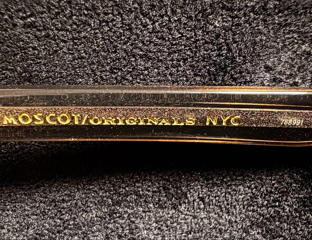 MOSCOT LEMTOSH 46 BROWN ASHカラー 純正ノーズパッド付