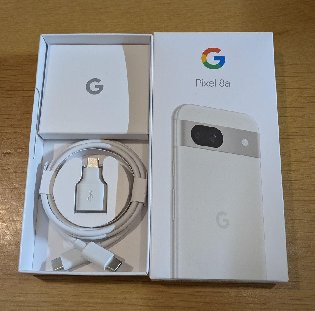 Google Pixel 8a 本体 充電ケーブル付き Google Pixel 8a 20W PD急速充電器 + 急速ケーブル セット1年