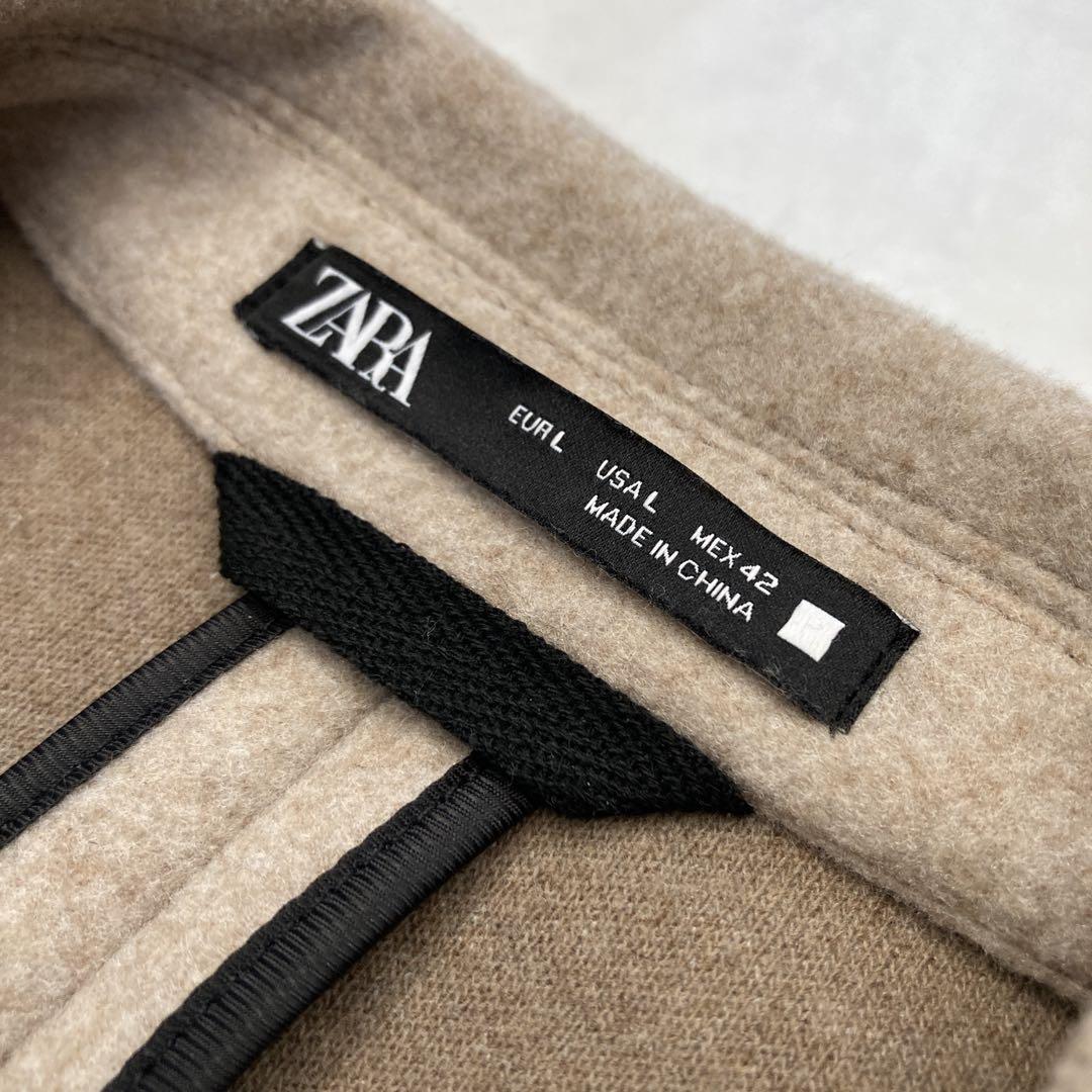 上等な チェスターコート 美品✨】ZARA マキシ丈 4way ベージュ Lサイズ ジャケット・アウター