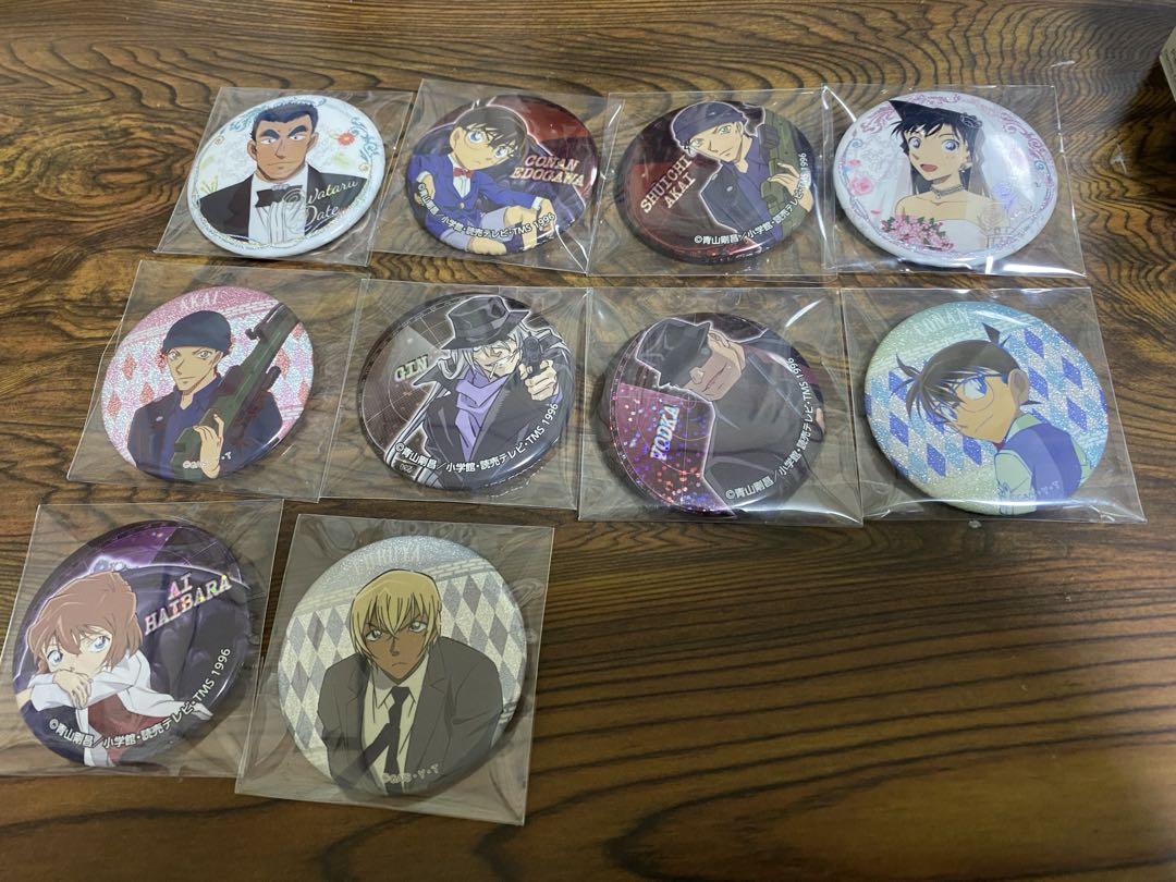 名探偵コナン/缶バッジ/10個セット/コナン駅 コナンアニメキャラクター 缶バッジ 10個セット快適
