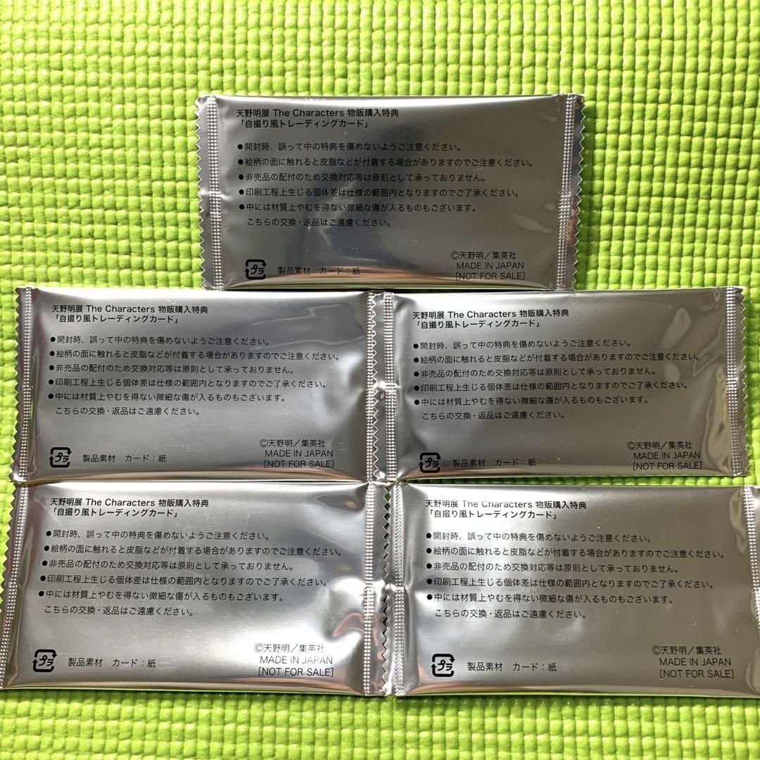 天野明展　自撮り風トレーディングカード　セット