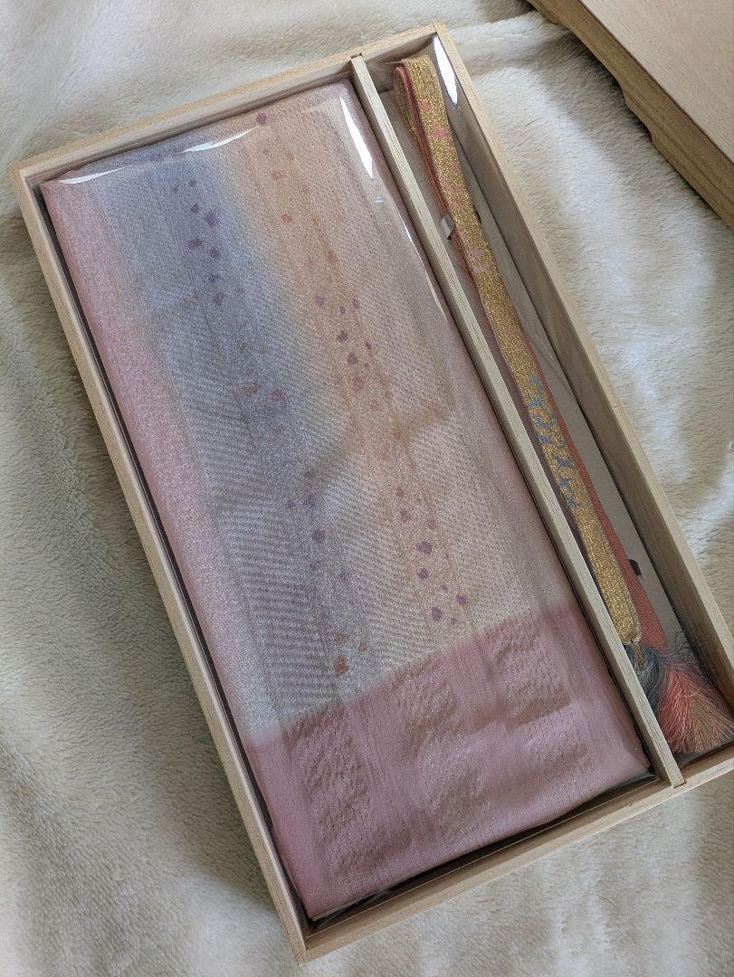 グラデーションピンク 帯揚げ帯締めセット