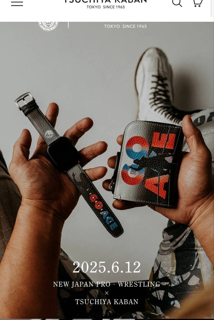 土屋鞄×棚橋弘 新日本プロレス レザー財布 土屋鞄×棚橋弘 新日本プロレス レザー財布