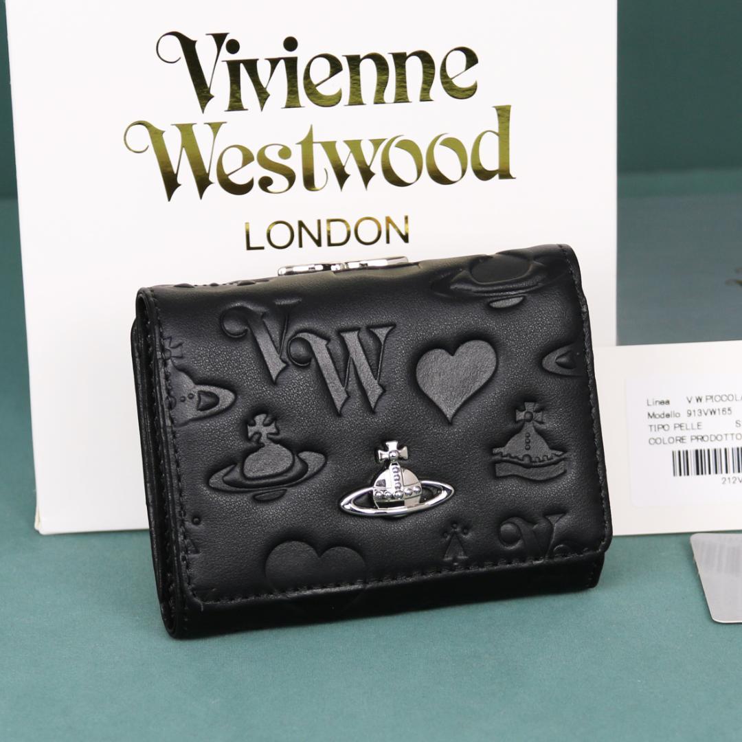 Vivienne Westwood ブラック 三つ折り財布 レディース 財布目立った傷や汚れなし
