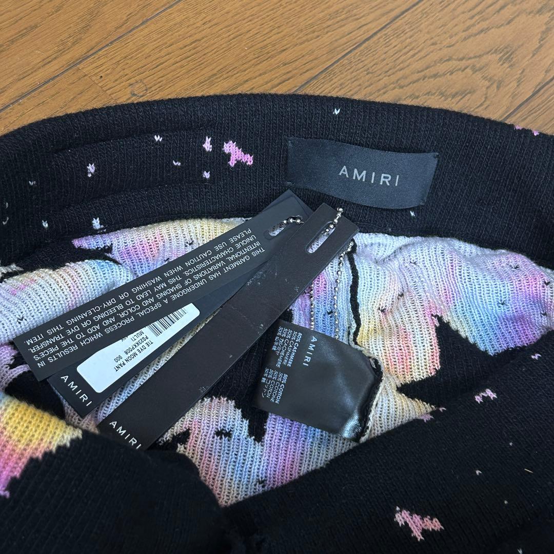 amiri アミリ ブラック タイダイ Moon スウェットパンツ